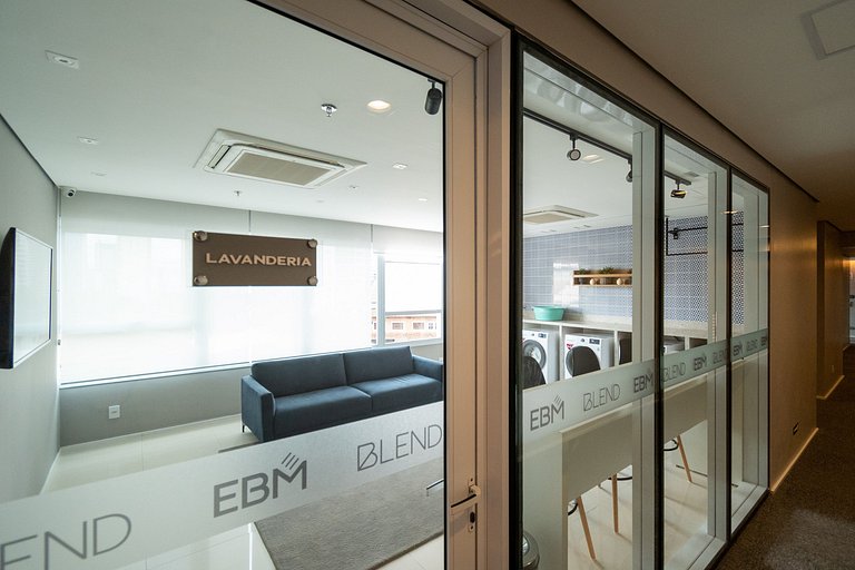 Flat no Blend Setor Marista Perto parque e shopping com WIFi