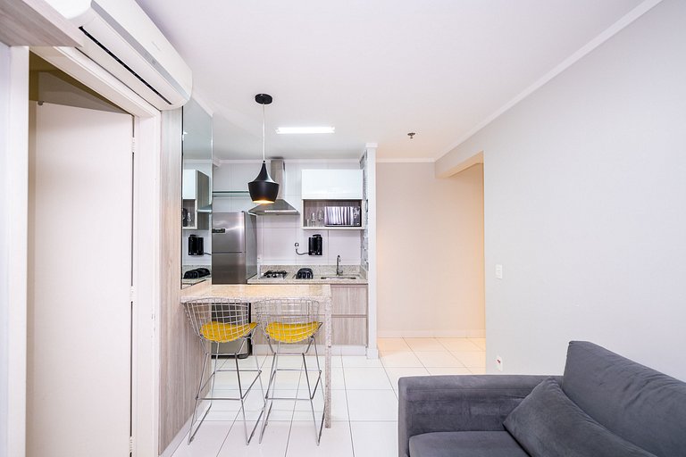 #301 Cond. c/ Piscina| Garagem| Vista incrível Rooftop