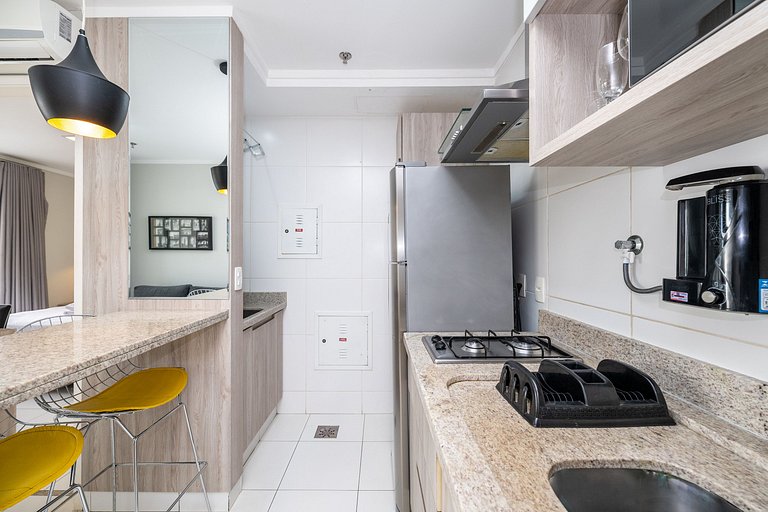 #301 Cond. c/ Piscina| Garagem| Vista incrível Rooftop