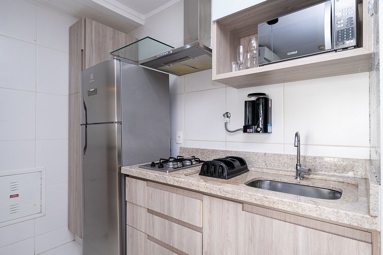 #301 Cond. c/ Piscina| Garagem| Vista incrível Rooftop