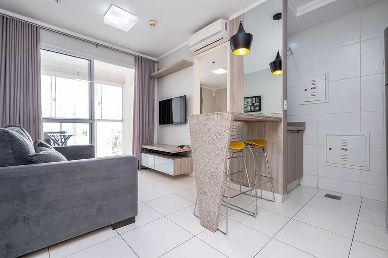 #301 Cond. c/ Piscina| Garagem| Vista incrível Rooftop