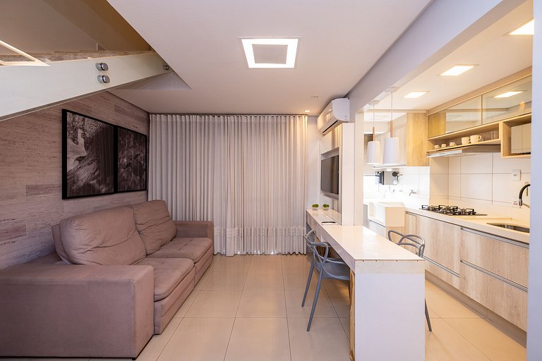 Duplex 1Q Bueno | Wi-Fi veloz + garagem + piscina #915