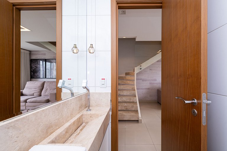 High-standard duplex with garage, heated pool, and WiFi