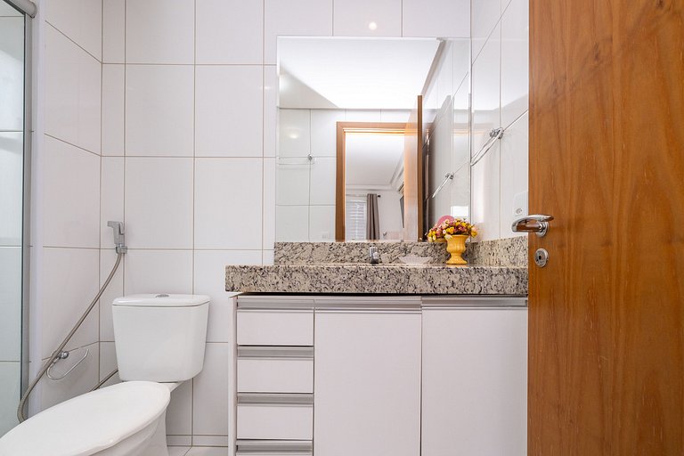 Apto Moderno | 2 quartos | Wi-Fi| Garagem | Portaria 24h