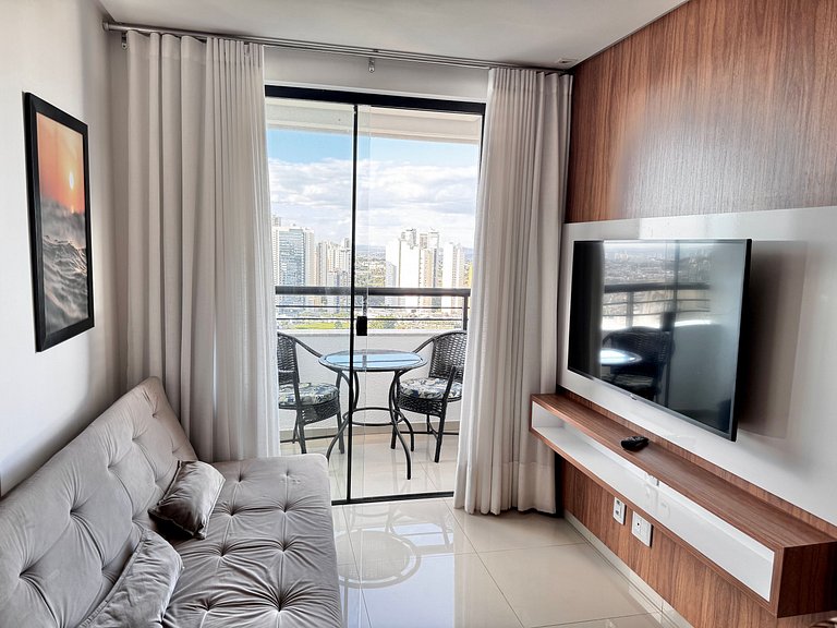 Apartamento c/ Vista | 27º Andar • Flamboyant • WiFi