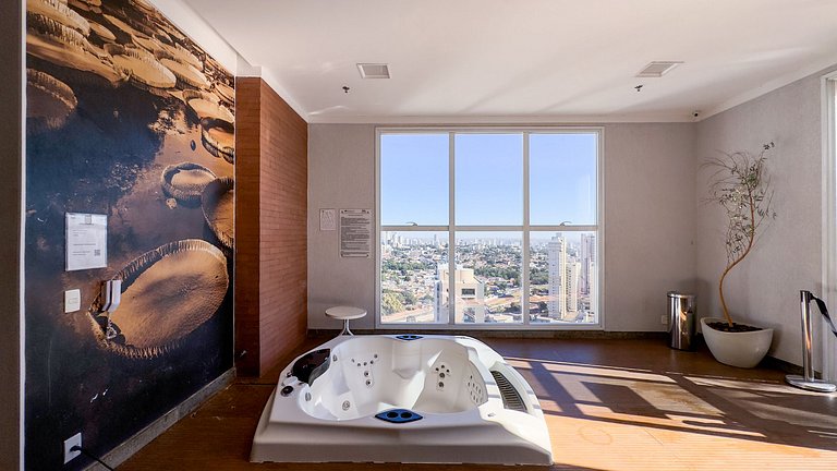 #301 Cond. c/ Piscina| Garagem| Vista incrível Rooftop