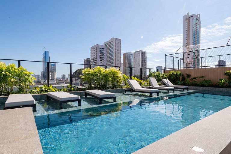 Premium Studio at Hub Bueno | Rooftop, Pool and View