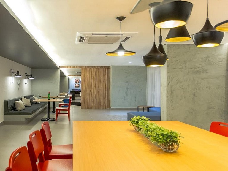 Duplex 1Q Bueno | Wi-Fi veloz + garagem + piscina #915