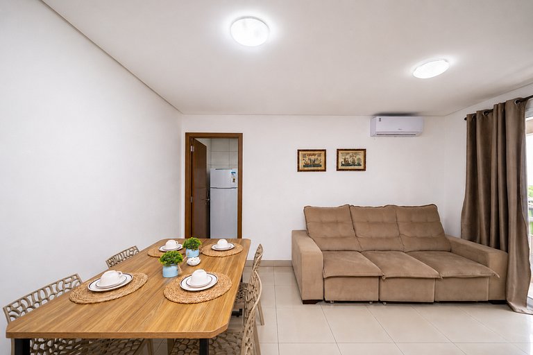 Apto 2Q no Bueno | Wi-Fi veloz + garagem + piscina #311 NOVO