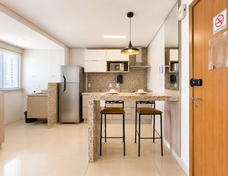 Flat amplo e moderno com Vista no Setor Bueno
