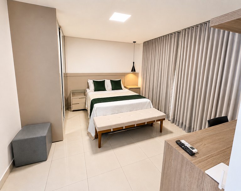 Flat amplo e moderno com Vista no Setor Bueno