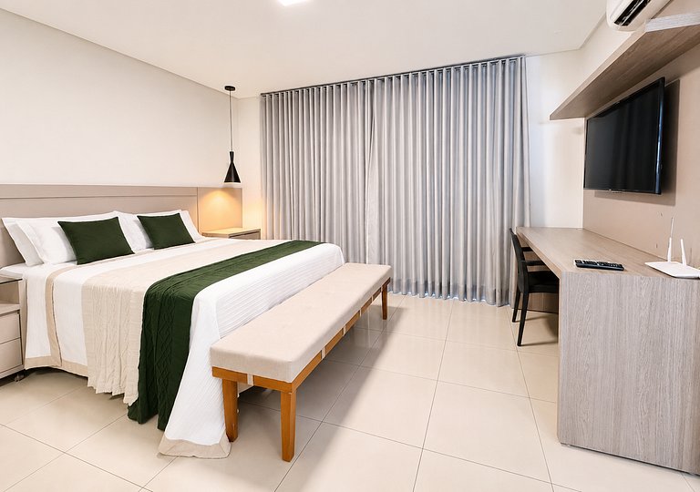 Flat amplo e moderno com Vista no Setor Bueno