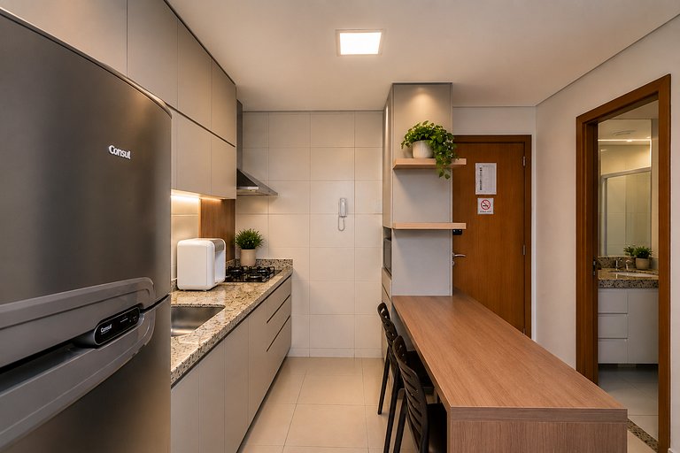 Flat novo em Cond. com piscina, no Setor Bueno |THP0605