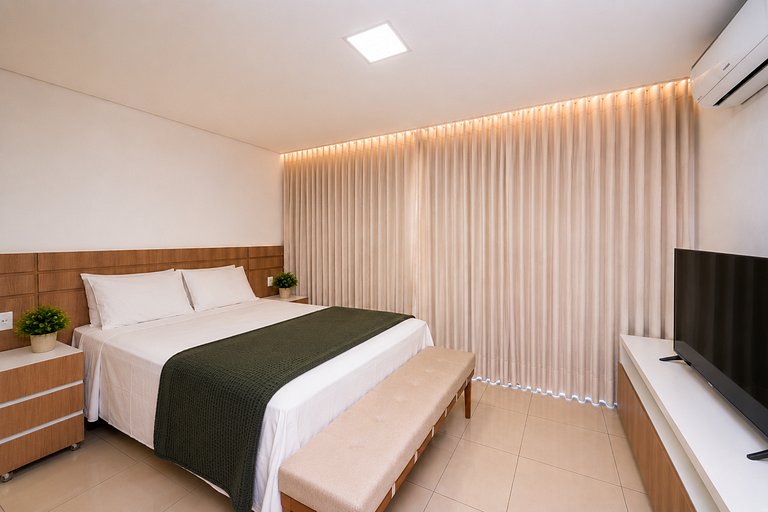 Flat novo em Cond. com piscina, no Setor Bueno |THP0605