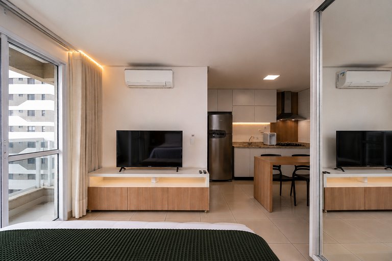Flat novo em Cond. com piscina, no Setor Bueno |THP0605
