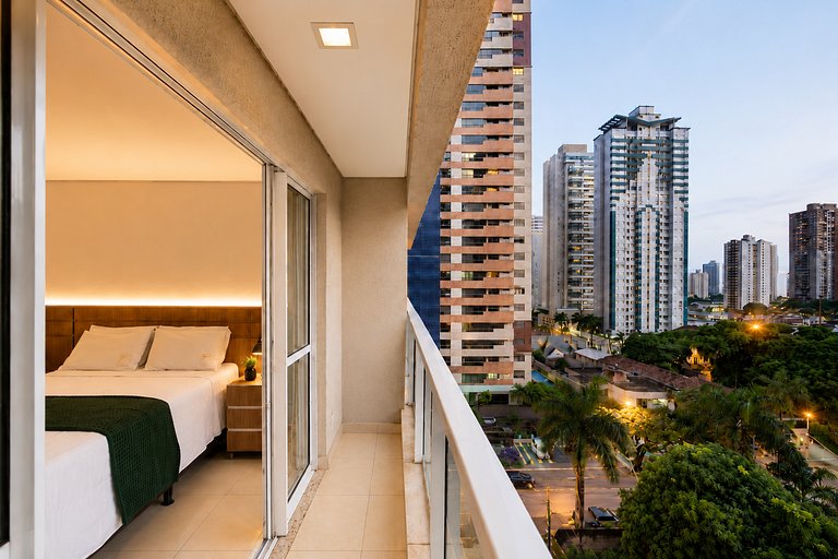 Flat novo em Cond. com piscina, no Setor Bueno |THP0605