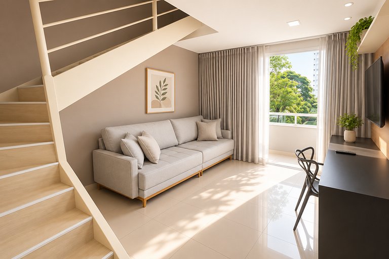 Duplex in Setor Bueno | Pool | Near Orion Business