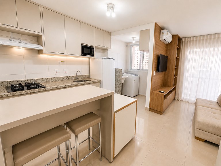 Studio in condo with pool, gym, garage #1007
