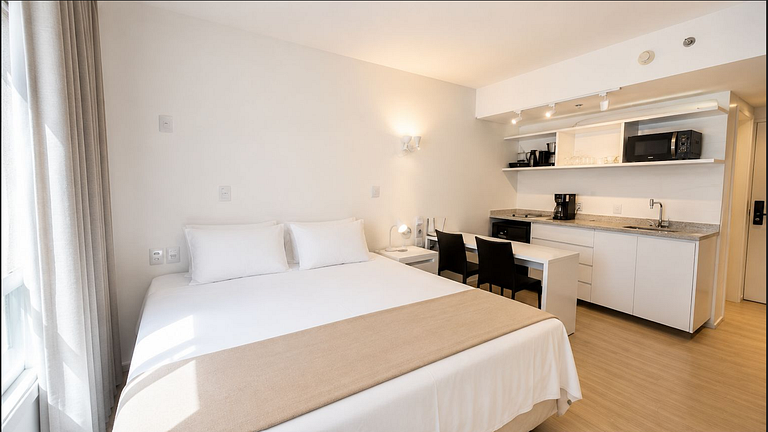 Flat no Blend Setor Marista Perto parque e shopping com WIFi