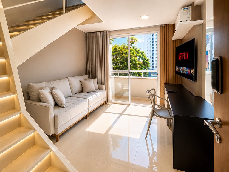 Duplex in Setor Bueno | Pool | Near Orion Business
