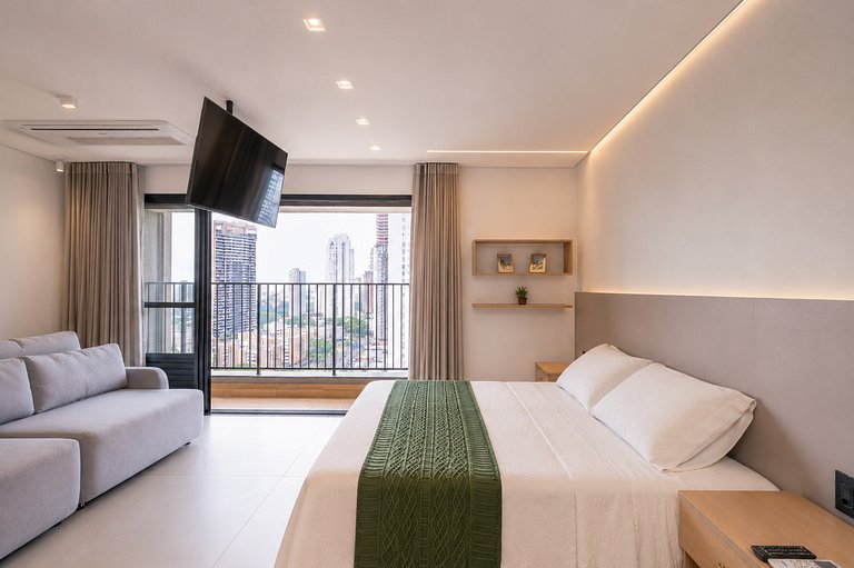 Premium Studio at Hub Bueno | Rooftop, Pool and View