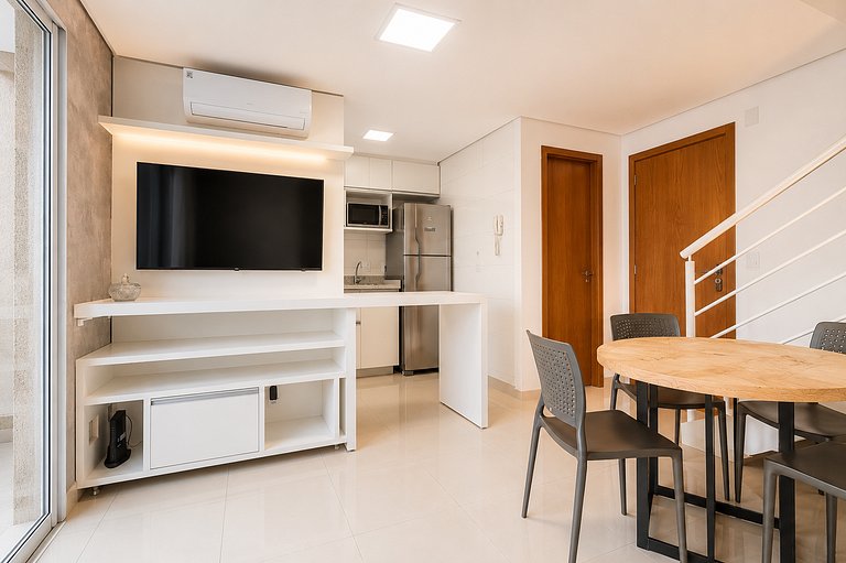 Duplex no Bueno | Próx. Órion e Parque Vaca Brava