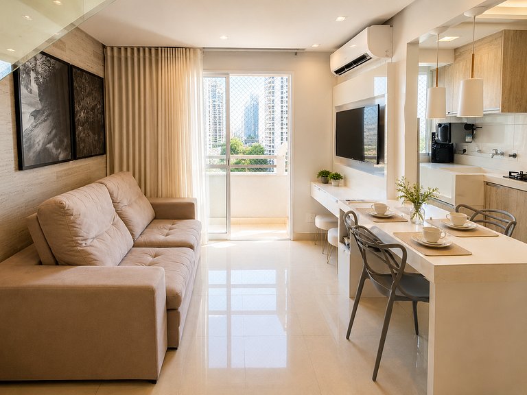 Duplex 1Q Bueno | Wi-Fi veloz + garagem + piscina #915