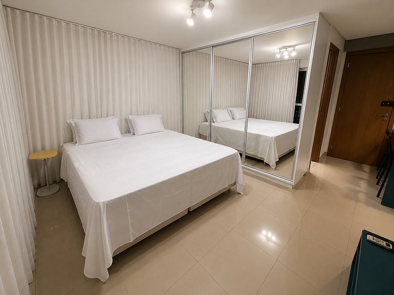 Vista Panorâmica | Cama king • Wi-Fi • Ar • Smart TV#1706