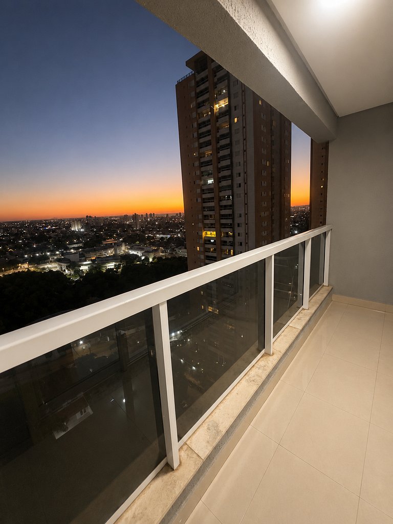 Vista Panorâmica | Cama king • Wi-Fi • Ar • Smart TV#1706