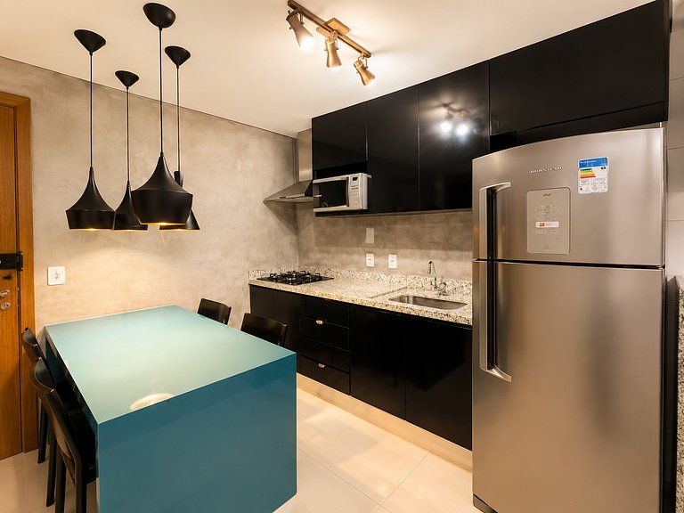 Vista Panorâmica | Cama king • Wi-Fi • Ar • Smart TV#1706