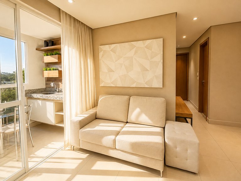 2-bedroom apartment in Bueno | Fast Wi-Fi + parking + pool