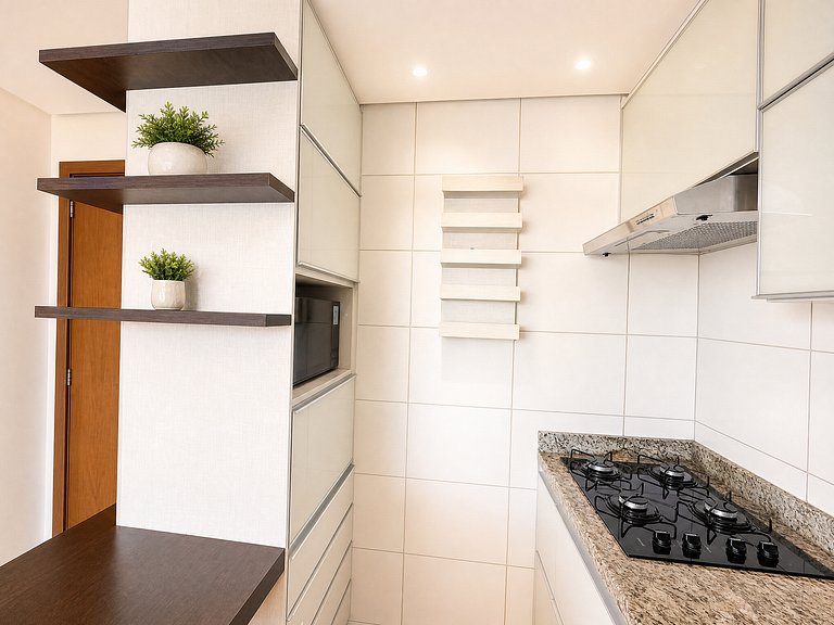 Studio no Bueno | Andar Alto com Vista e garagem