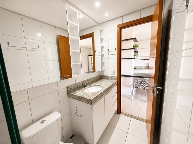 Studio no Bueno | Andar Alto com Vista e garagem