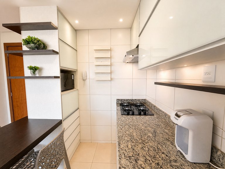 Studio no Bueno | Andar Alto com Vista e garagem