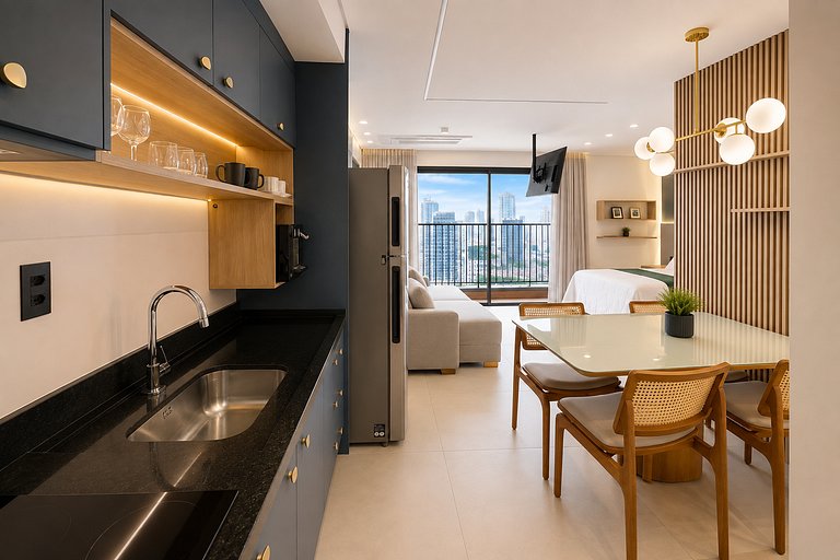 Premium Studio at Hub Bueno | Rooftop, Pool and View